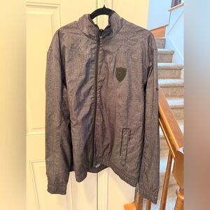 Puma Ferrari Jacket Mens XXL Gray Scuderia Racing Windbreaker